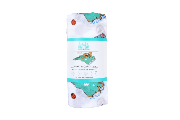 North Carolina Baby: Muslin Cotton Baby Swaddle*