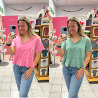 Tiered Short Sleeve Top