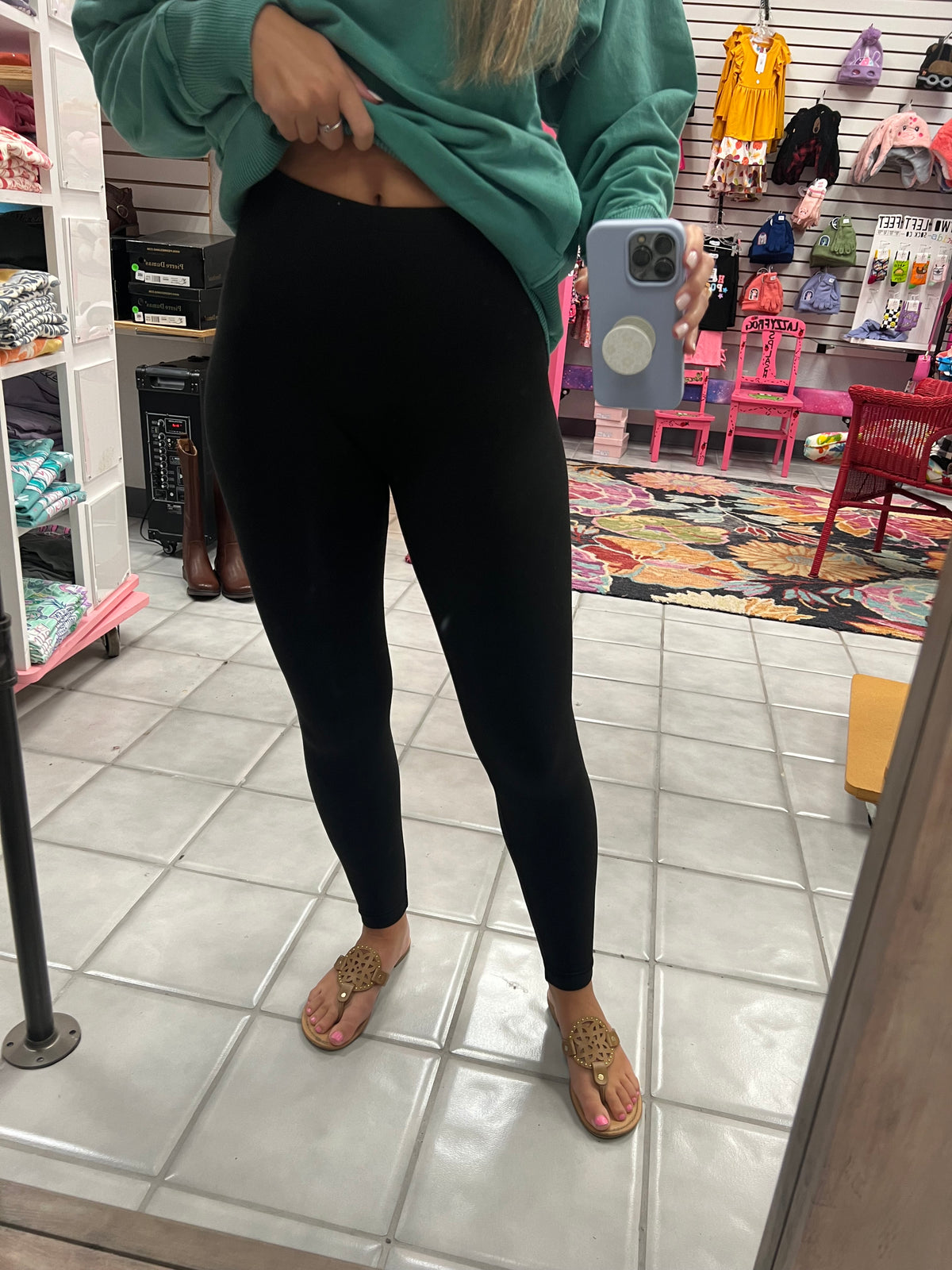 Microfiber Basic Black Leggings