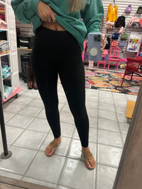 Microfiber Basic Black Leggings