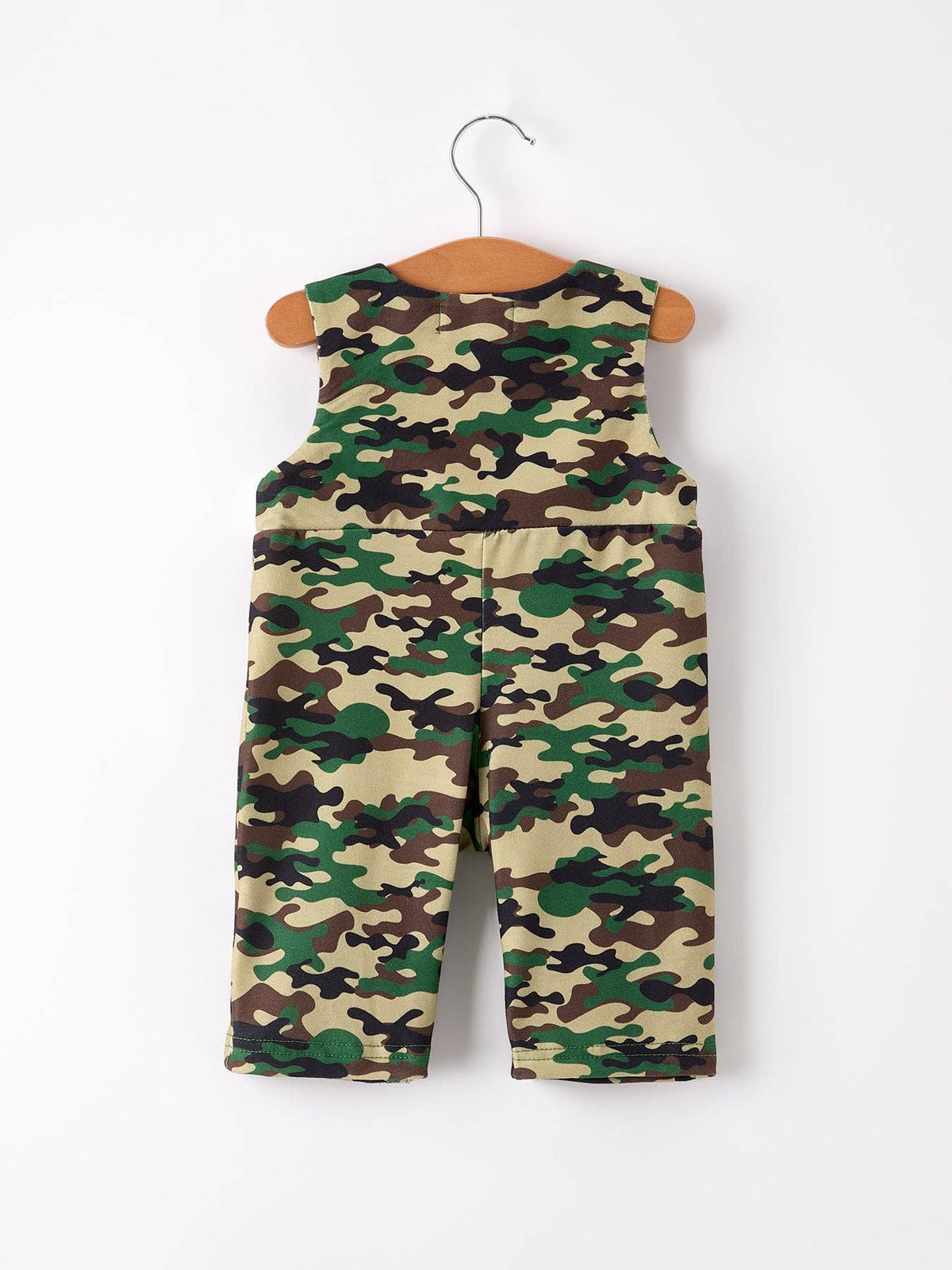 Camouflage Duck Smocking Embroidery Baby Boy Romper: 3M