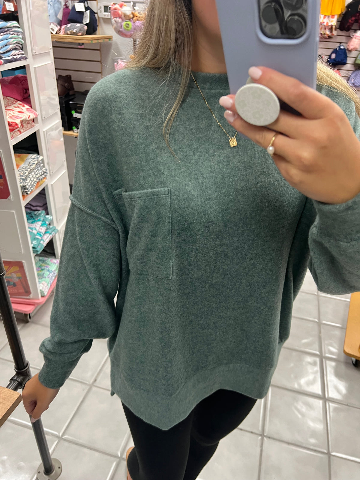 Z Drop Shoulder Top