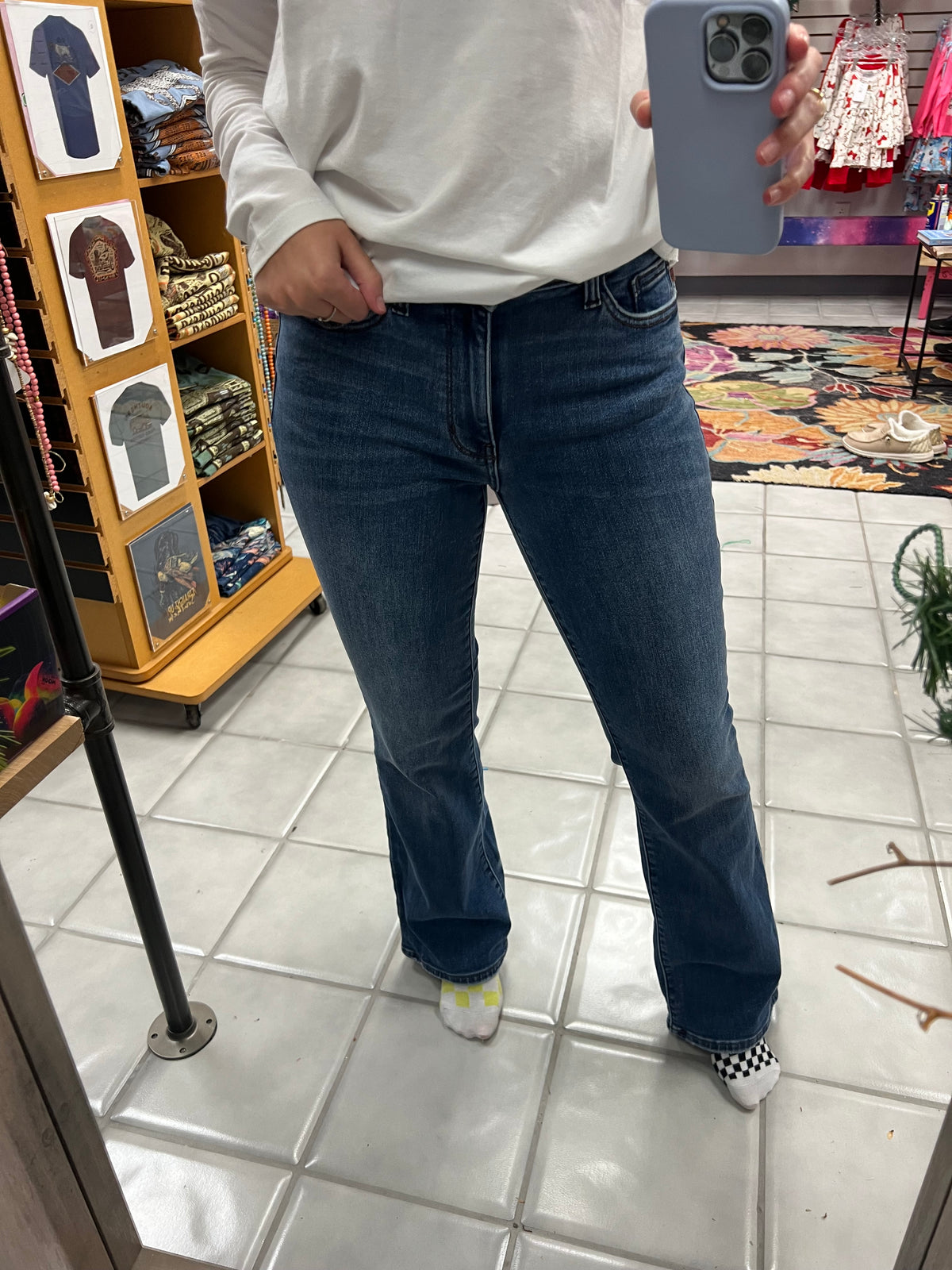 JB Midrise Thermal Bootcut Jeans