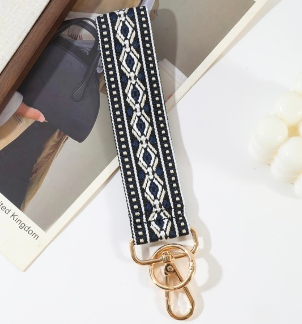 Z Weave Wristlet Key Chain