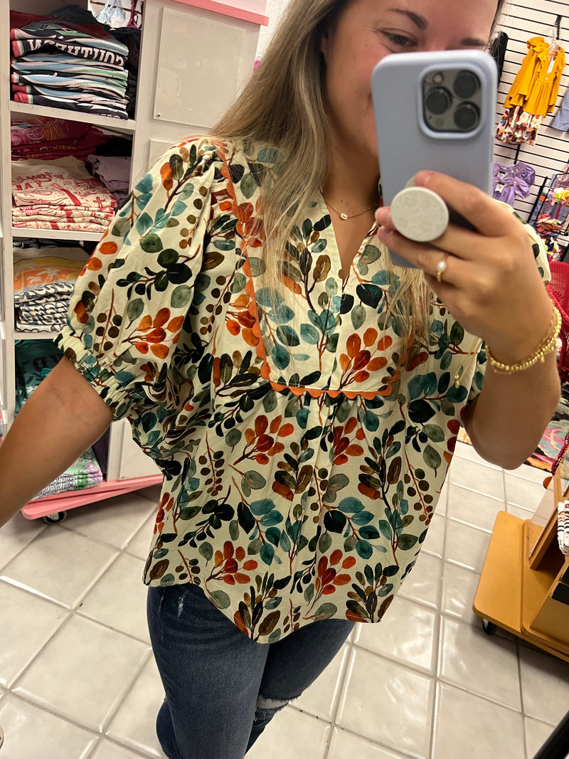 Fall Florals Top