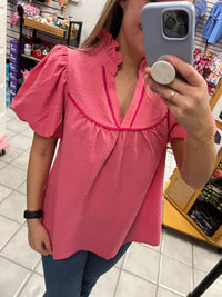 Peony Puff Sleeve Top