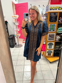Jodifl Navy & Rust Dress