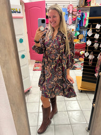 Paisley Espresso Dress