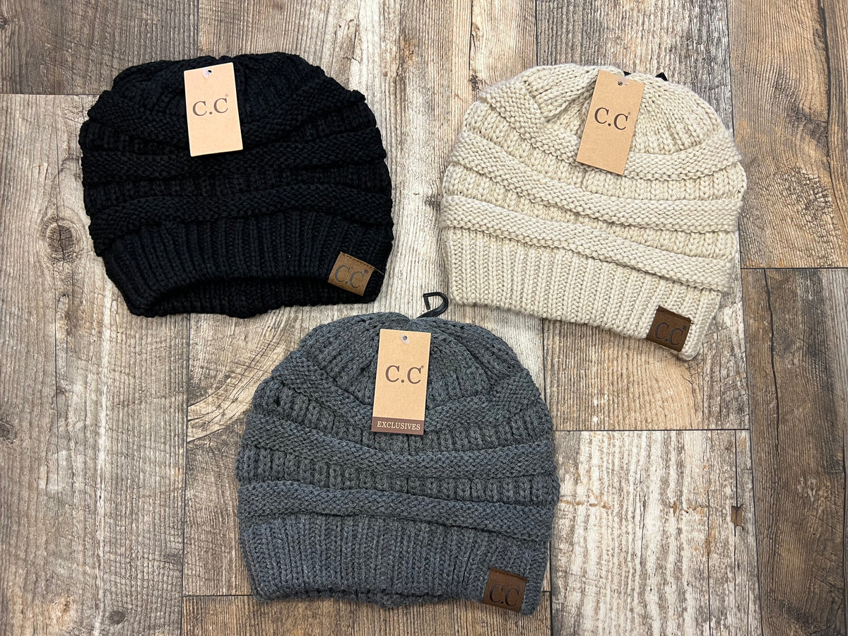 CC Solid Cable Beanie