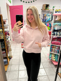 French Terry Cropped Pullover*