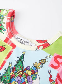 Patchwork Character Christmas Dress*