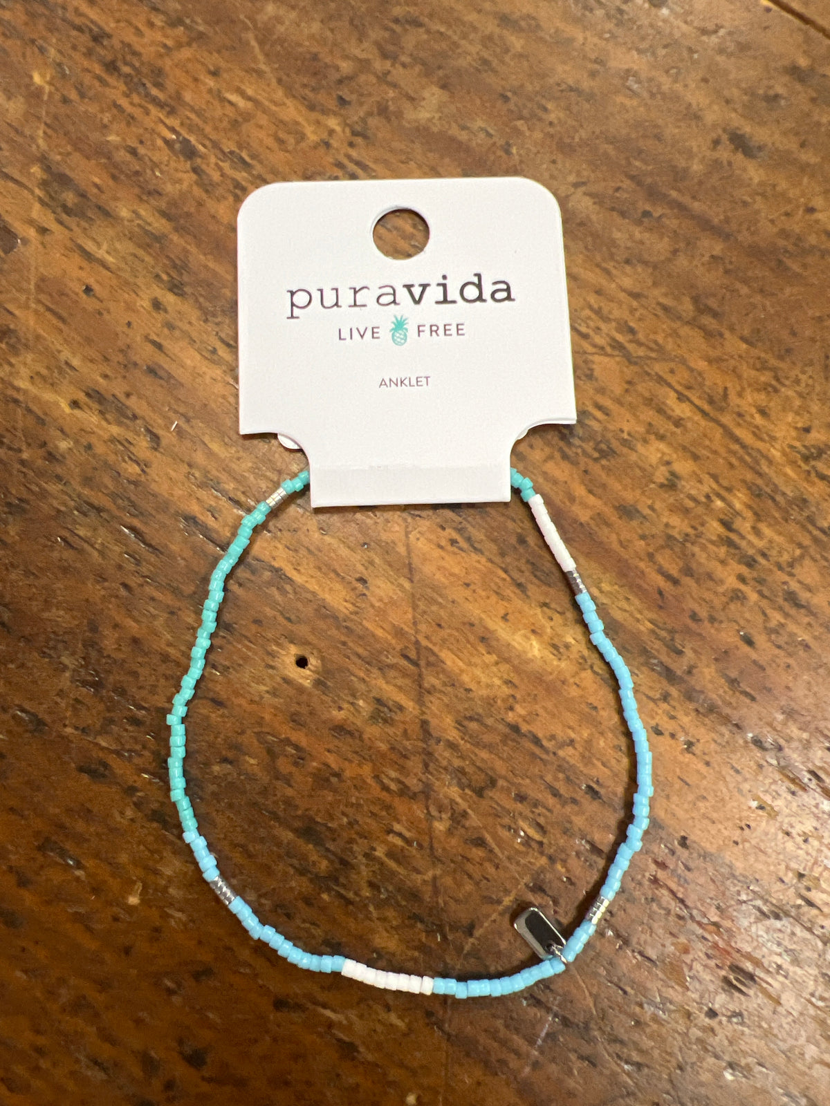 Pura Vida Mixed Sea Bead Anklet
