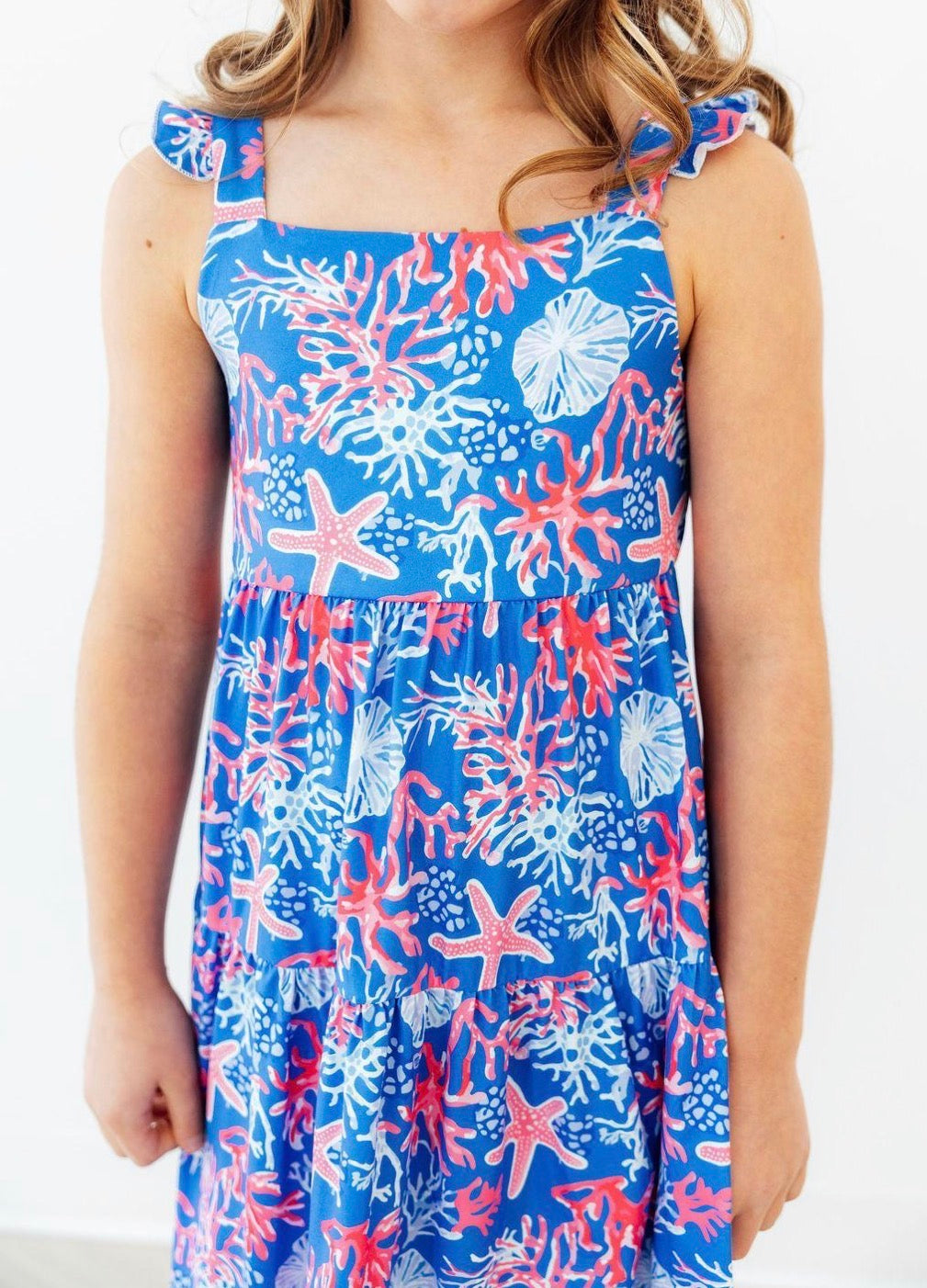 Coral Cove Rufle Maxi Dress