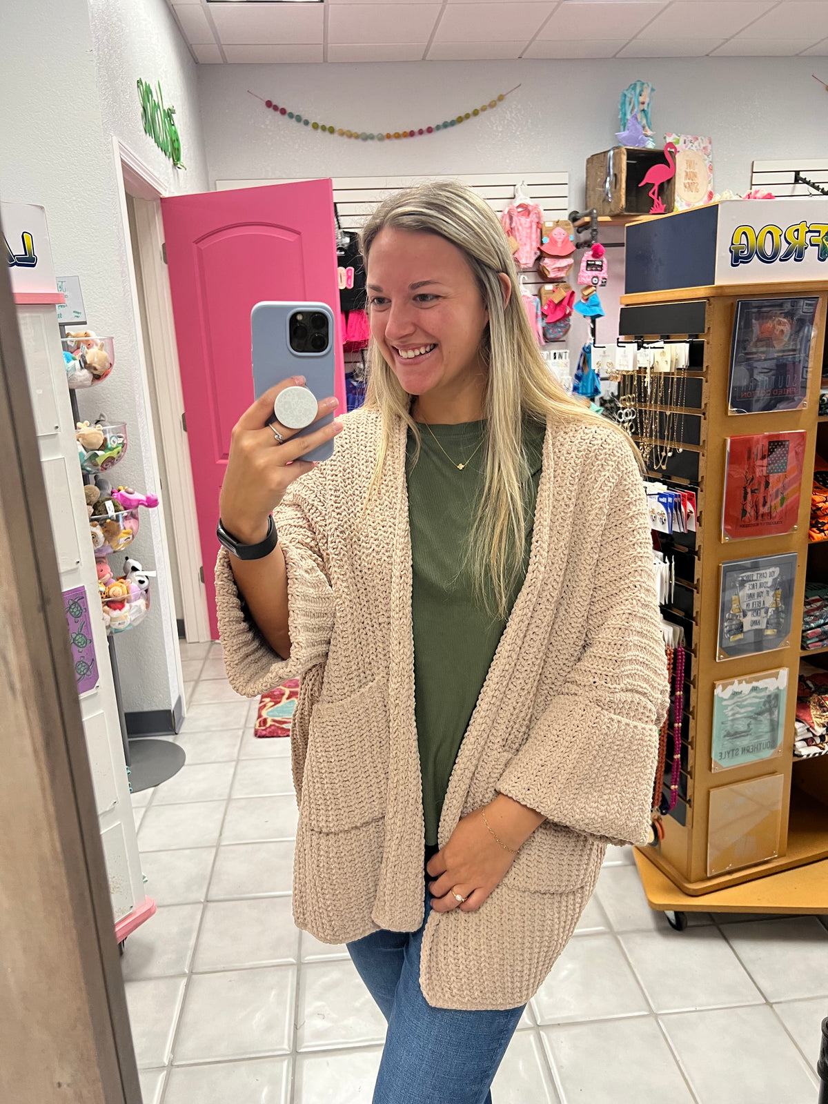 Chunky Knit Open Cardigan