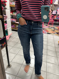 Judy Blue Core Cuffed Slim Fit Jeans