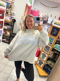 Jesus Mock Neck Sweatshirt