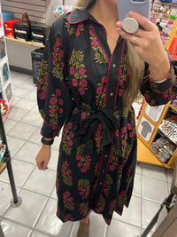 Floral Maxi Shirt Dress
