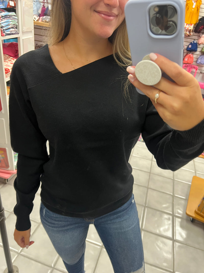 Asymmetrical Neck Top