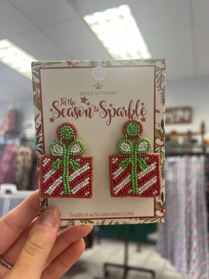 Royal Standard Christmas Earrings