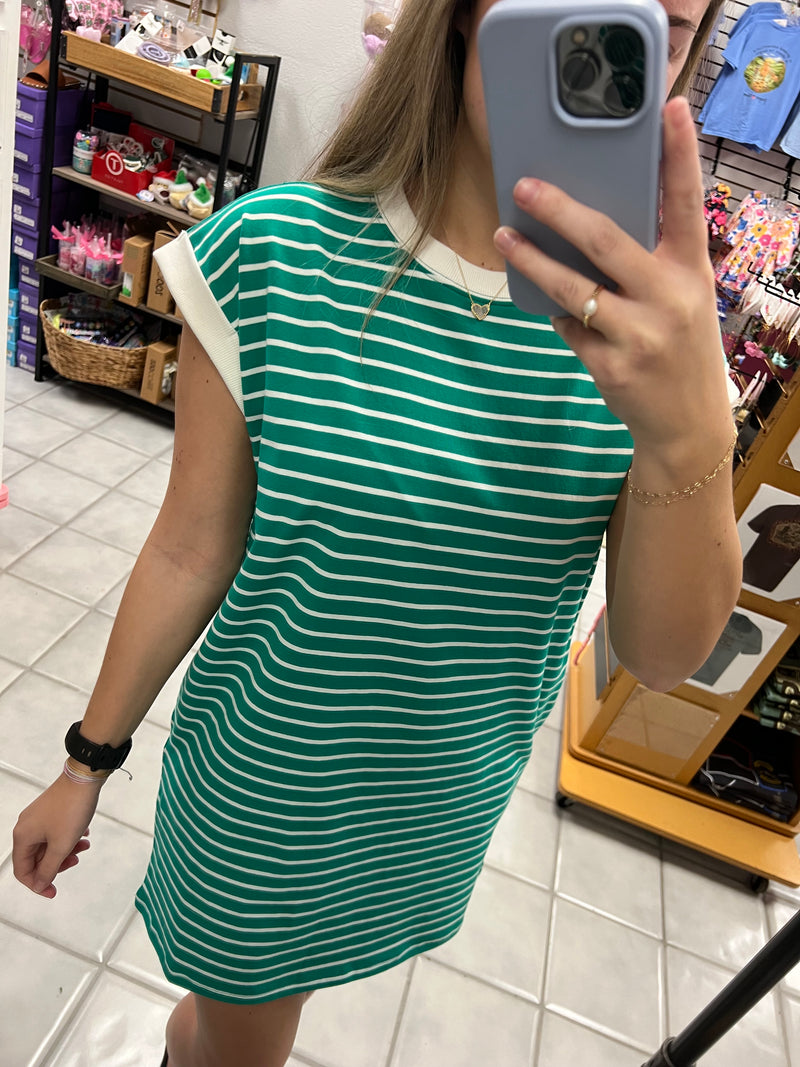 Stripped Tshirt Dress