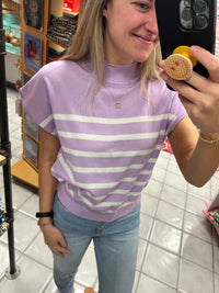 Striped Top in Lavender*