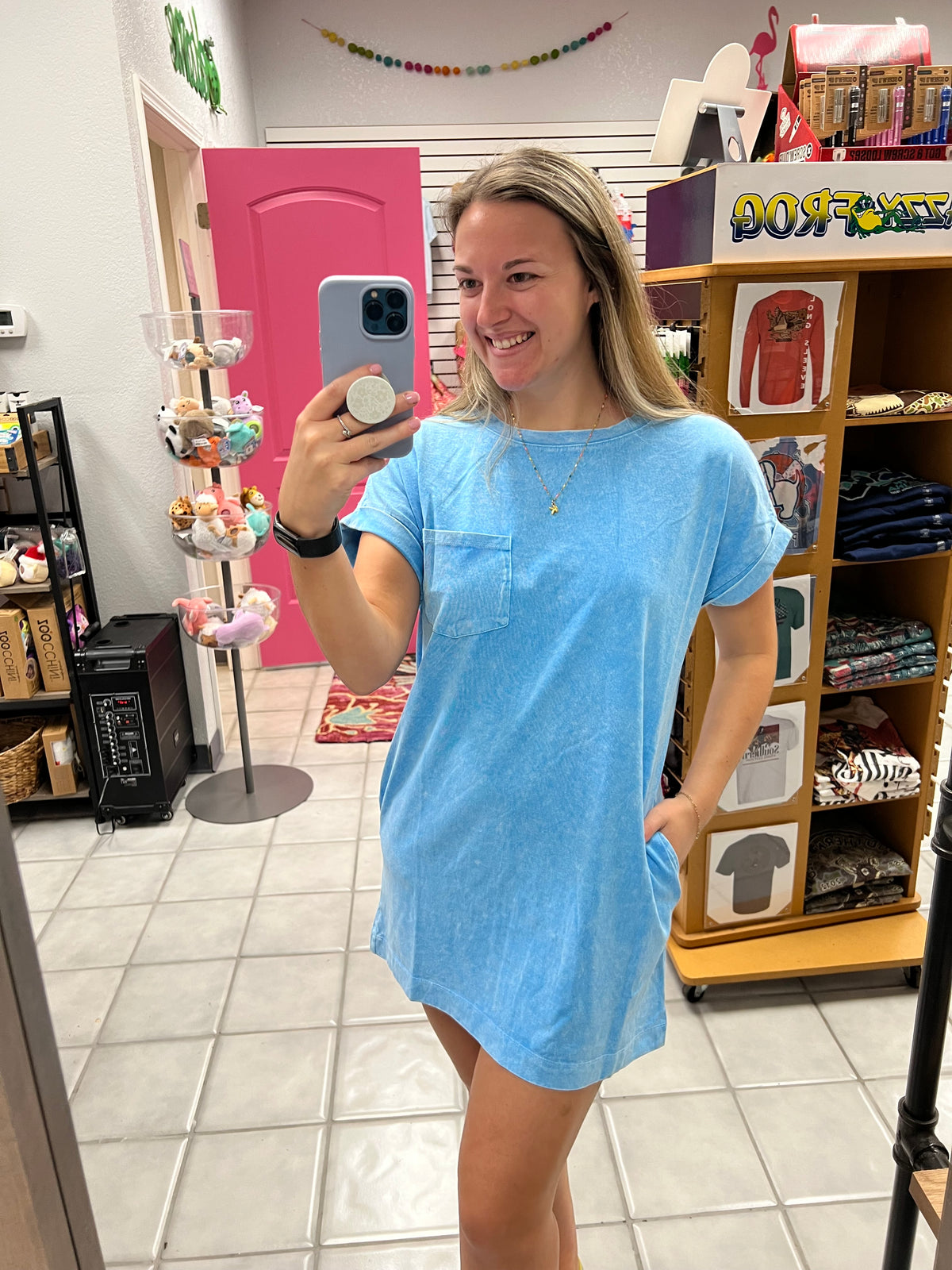 Washed Cotton TShirt Dress