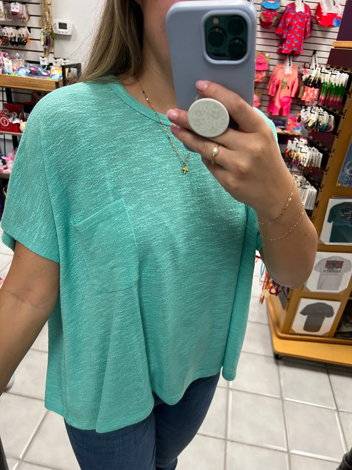Oversized Slub Hacci Top