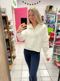 French Terry Cropped Pullover*
