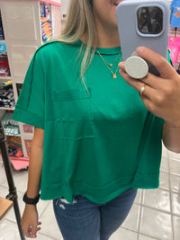 Cropped Pocket Top