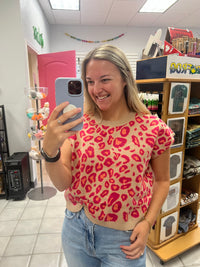 Short Sleeve Knot Sweater