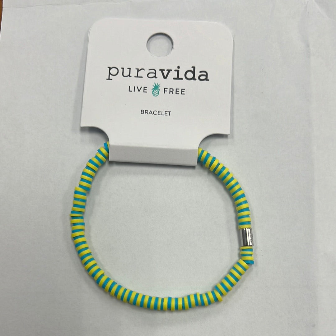 Pura Vida Sunbleached Aqua Stretch Bracelet*