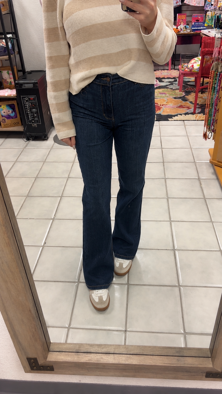 Judy Blue High Waisted Dk Wash Straight Jean