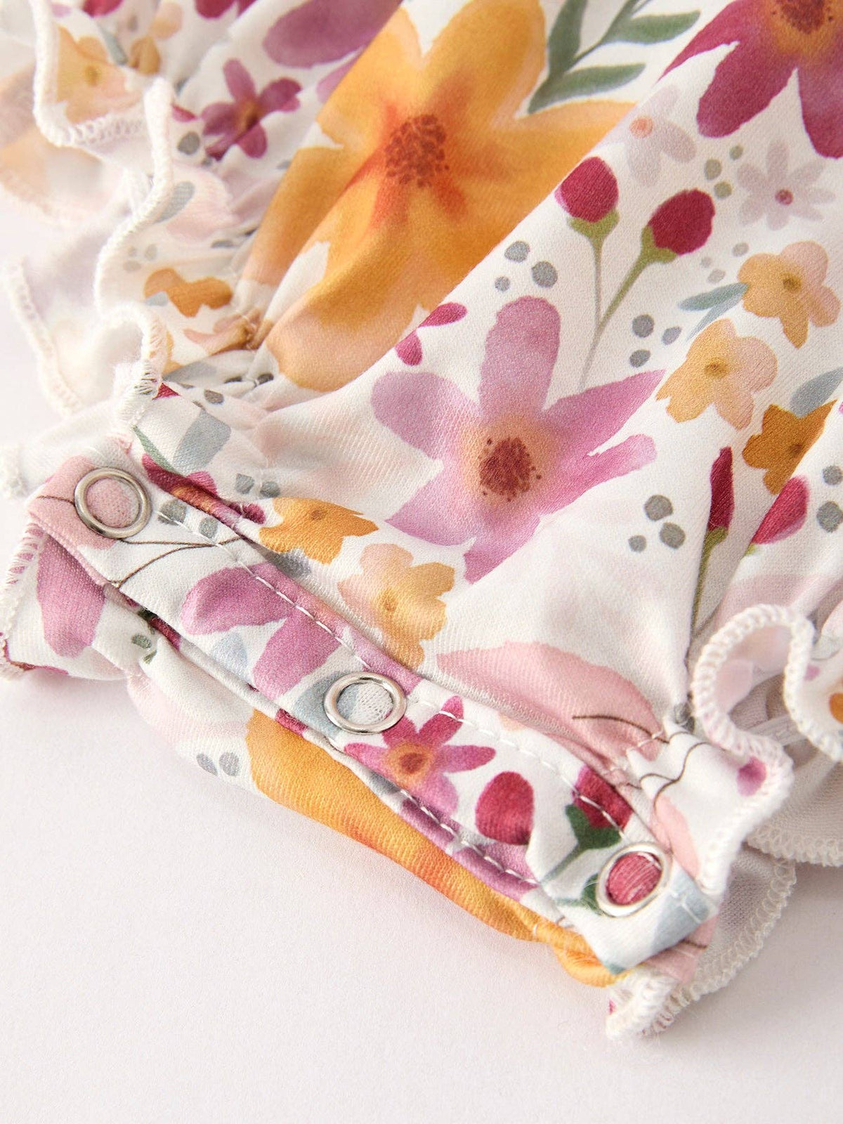 Halloween & Thanksgiving Pumpkin Embroidery Smock Floral Baby Girl Romper: 3M