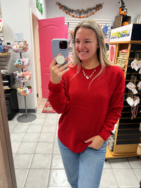 Z Round Neck Basic Sweaters