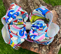 Printed Dr. Seuss Hair Bow