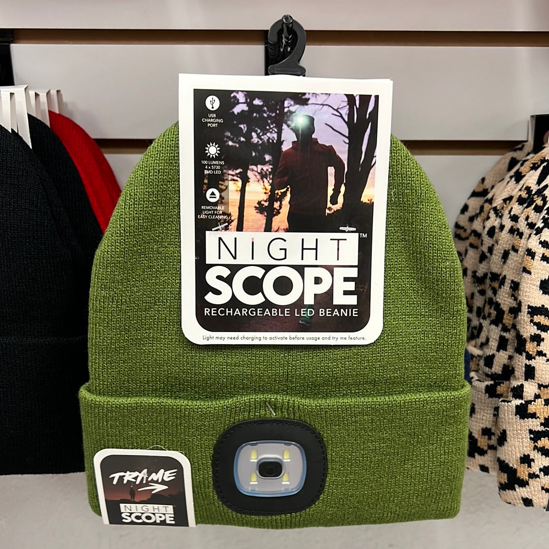Night Scope Rechargeable LED Beanie* – Lazzy Frog