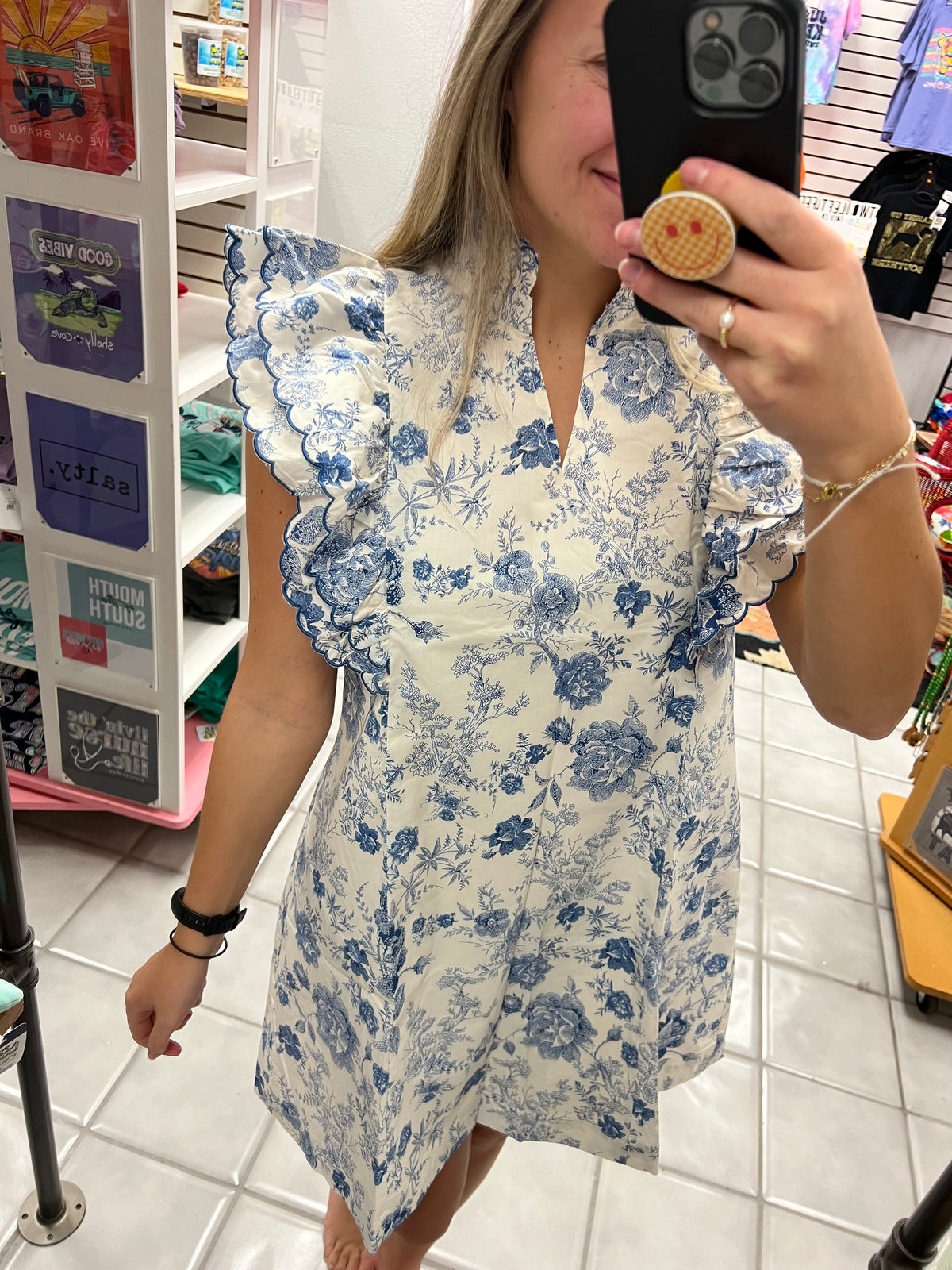 Blue China Dress
