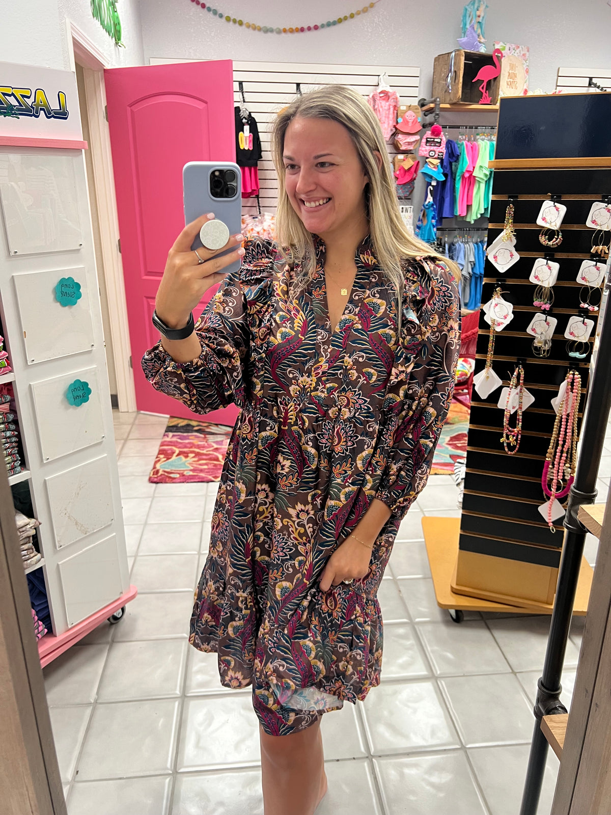 Paisley Espresso Dress