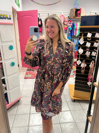 Paisley Espresso Dress