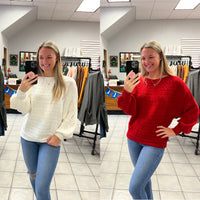 Cable Knit Sweater Top