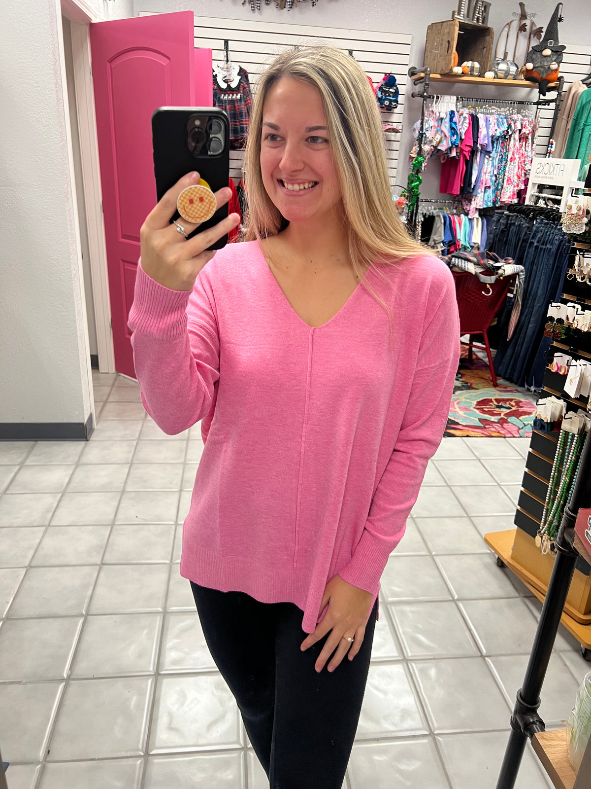 Z Front Seam Sweater*