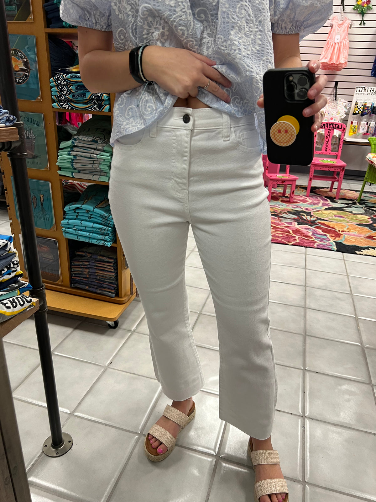 Cello High Rise Cropped Flare Jeans*