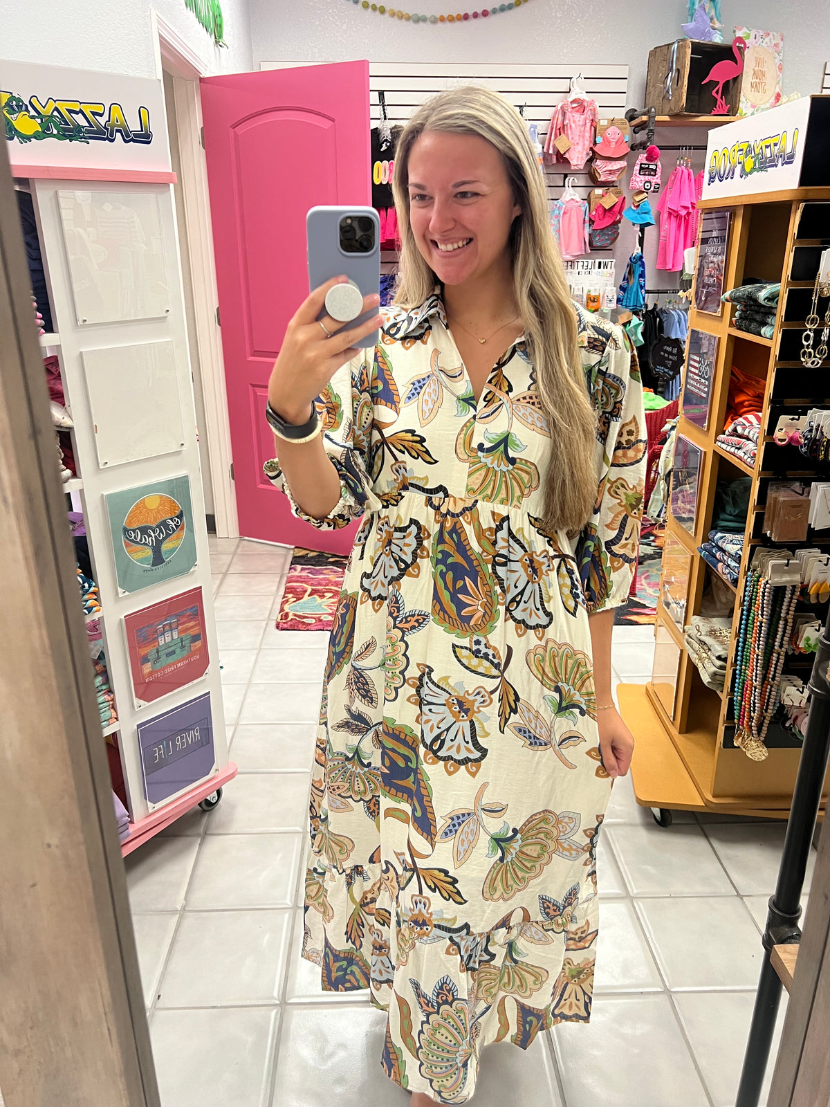 Cream Paisley Maxi