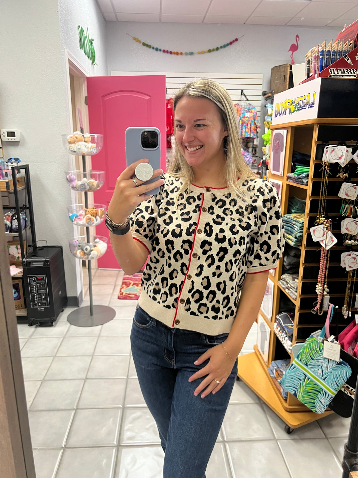 Leopard Sweater Cardigan