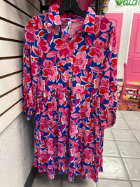 DS Lizzy Blue Floral Dress