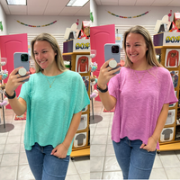 Oversized Slub Hacci Top