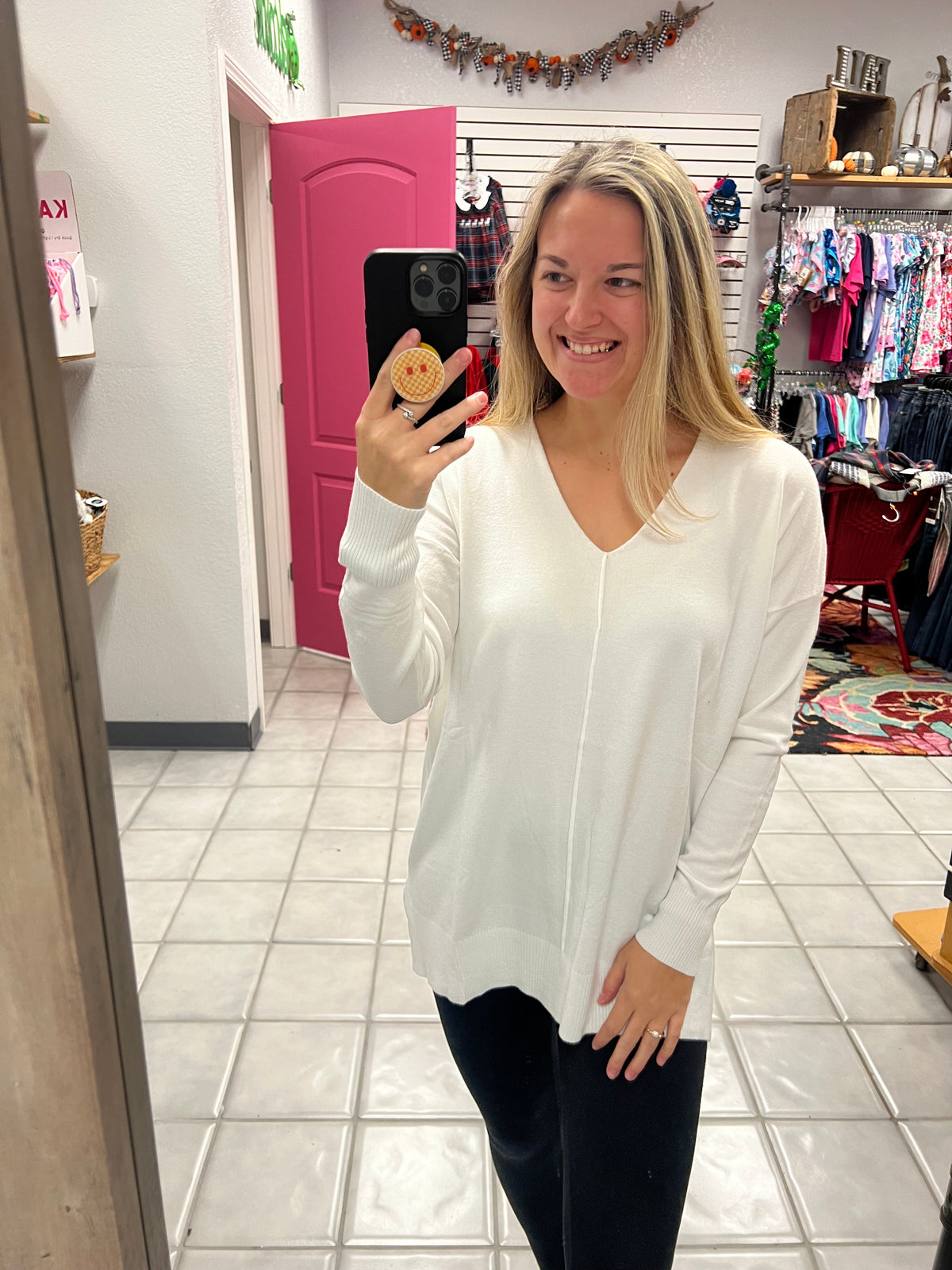 Z Front Seam Sweater*