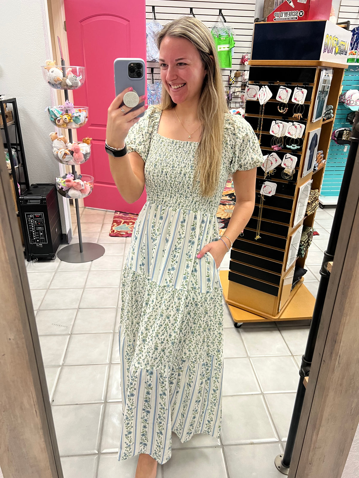 Colorblock Tiered Dress