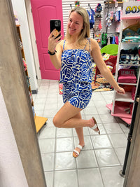 Abstract Blue Shorts*