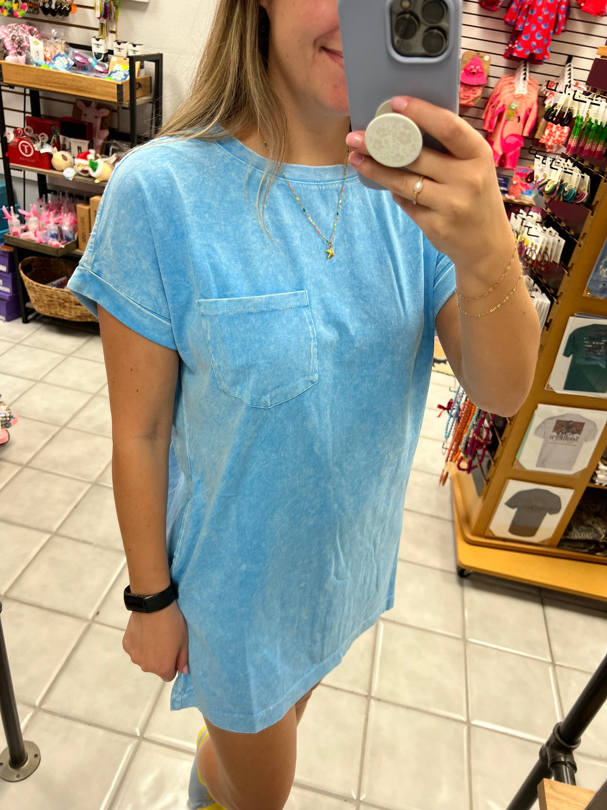 Washed Cotton TShirt Dress